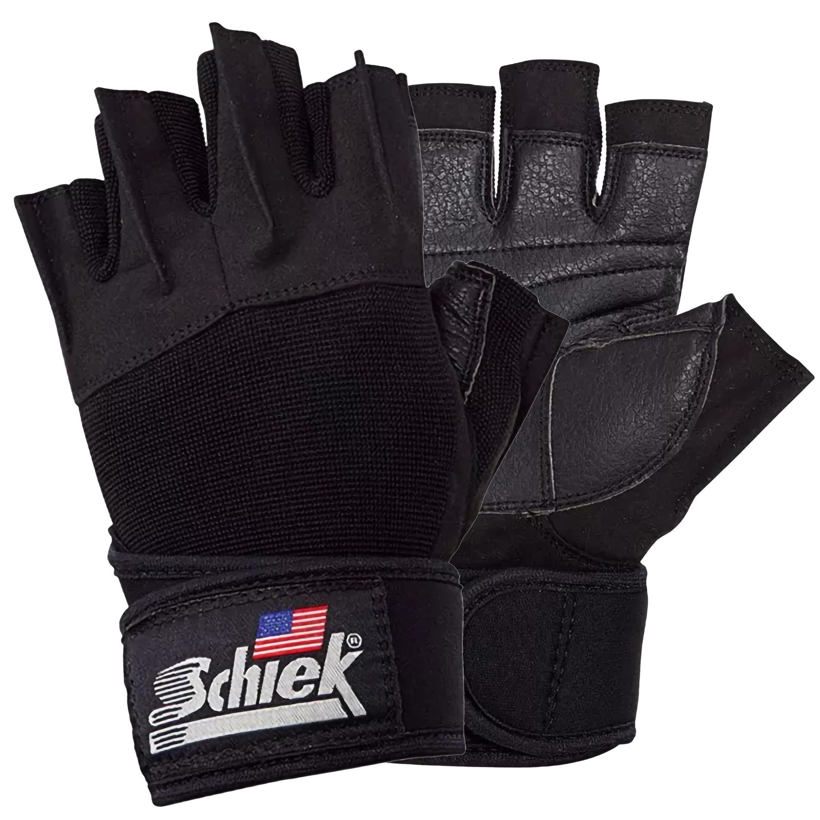 新品 Schiek(シーク) リストラップ付リフティンググローブ540 (日本正規品) ブラック XS