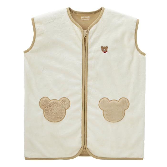 新品 [ミキハウス] スリーパー くま 無地 日本製 寝冷え防止 防寒対策 男の子 女の子 ベビー キッズ 赤ちゃん ベビー服 子供服 46-8386-683 白