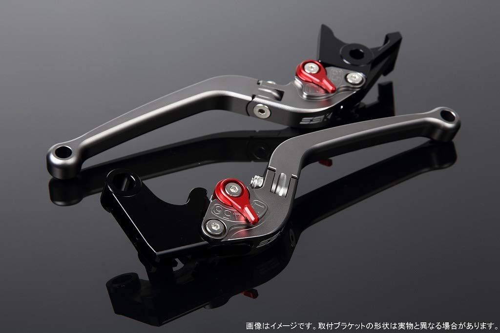 新品 SSK アジャストレバー スタンダード可倒式 レバー本体カラー:マットチタン アジャスターカラー:マットレッド CBR1000RR 2017- LVAM016TM-RD