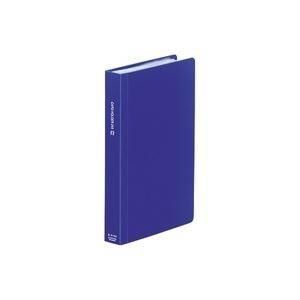 （まとめ）LIHITLAB カードホルダー タテ型 A4103-8 青〔×5セット〕