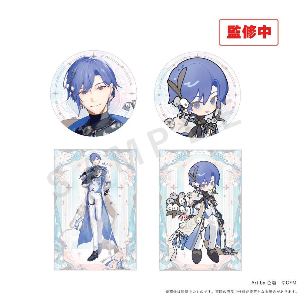 KAITO 20thAnniversary POPUP 缶バッジ 秋吉ver. KAITO 20th Anniversary】缶バッジ 秋吉 ver. 全1種 青を基調とした