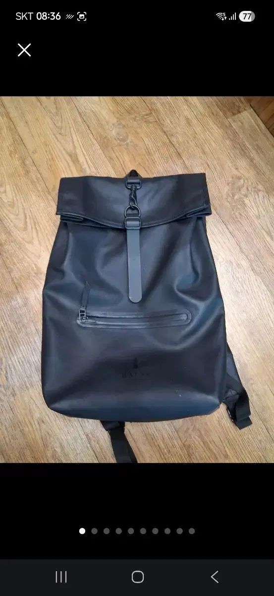 レインズ ロールトップ バックパック ブラック