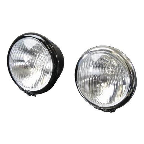 新品 ルーク(LUKE) ベーツライト4.5インチ 12V35W メッキ H4バルブ LK-3018