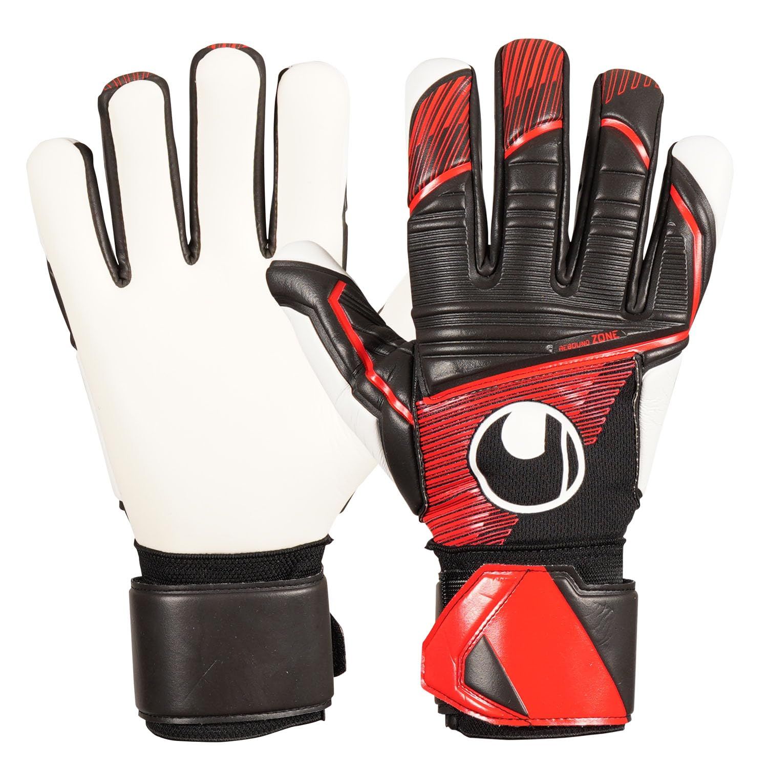 新品 uhlsport(ウールシュポルト) uhlsport (ウールシュポルト) 試合用 サッカー GK キーパーグローブ パワーライン スーパーソフト ハーフネガティブ 1011308 01 7 ブラックｘレッド×ホワイト