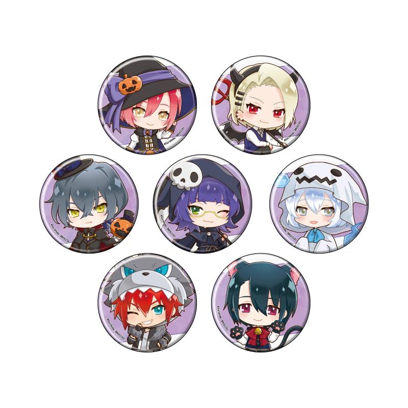 新品 JACKJEANNE 11 ハロウィンver. [ミニキャライラスト] 缶バッジ 7個入りBOX