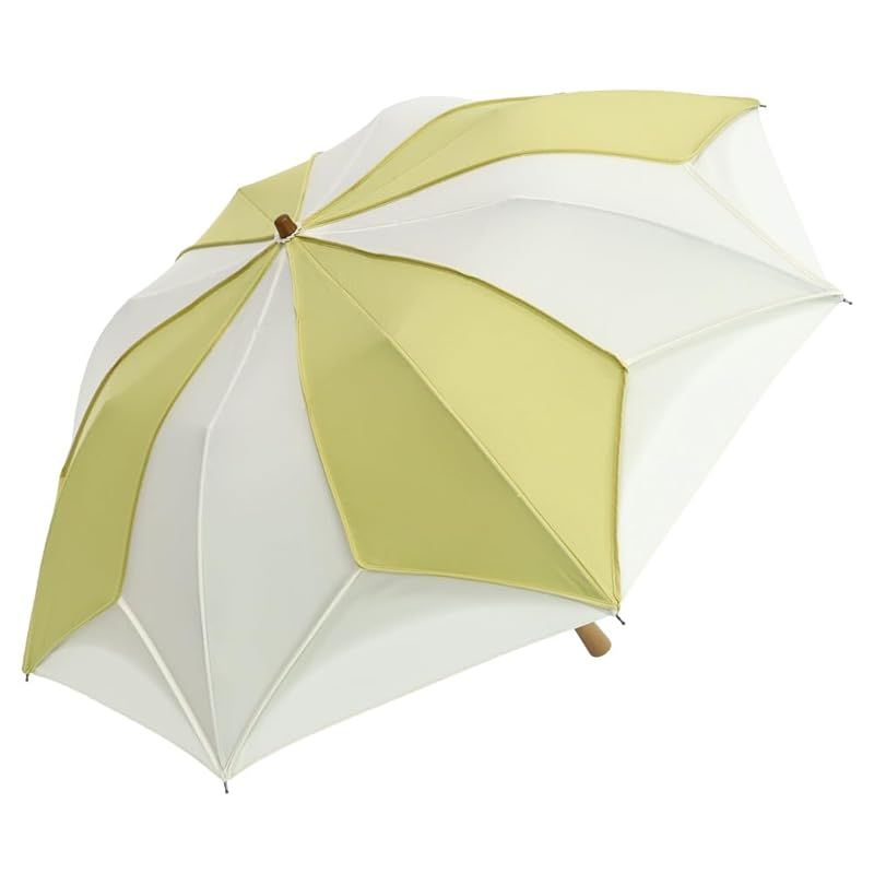 【新品】 【シノワズリーモダン】日傘 １級遮光 逃熱 遮熱 かわず張り 特殊2重張り製法 推しカラー 大判 トリコ パイピング 女性用日傘 折りたたみ 日傘 (イエロー×ホワイト) 5,959円