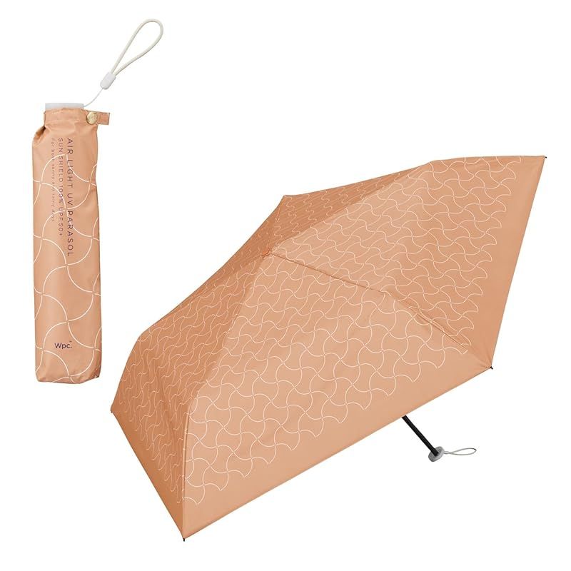 【新品】 【2026】Wpc. 日傘 遮光軽量ジャパニーズモダン ミニ オレンジ ≪遮熱/遮光100% /UVカット99.9% /UPF50＋/晴雨兼用≫ 折りたたみ傘 軽量 おしゃれ 可愛い 通勤 通学 レディース 女性 801-17927-102