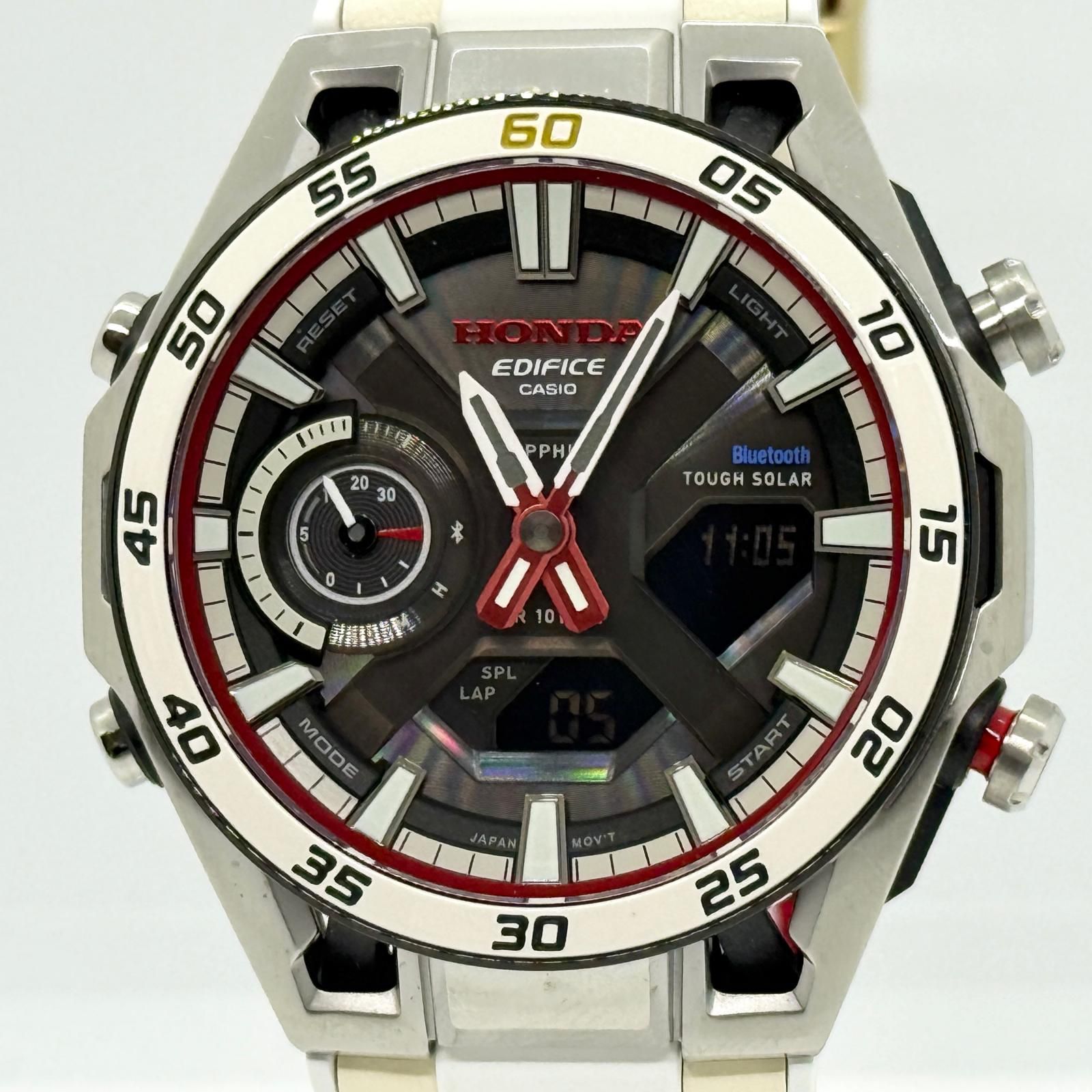 CASIO カシオ エディフィス Honda F1初優勝60周年記念コラボレーションモデル ECB-2300HR-1AJR ブラック ソーラー メンズ 腕時計 稼働品