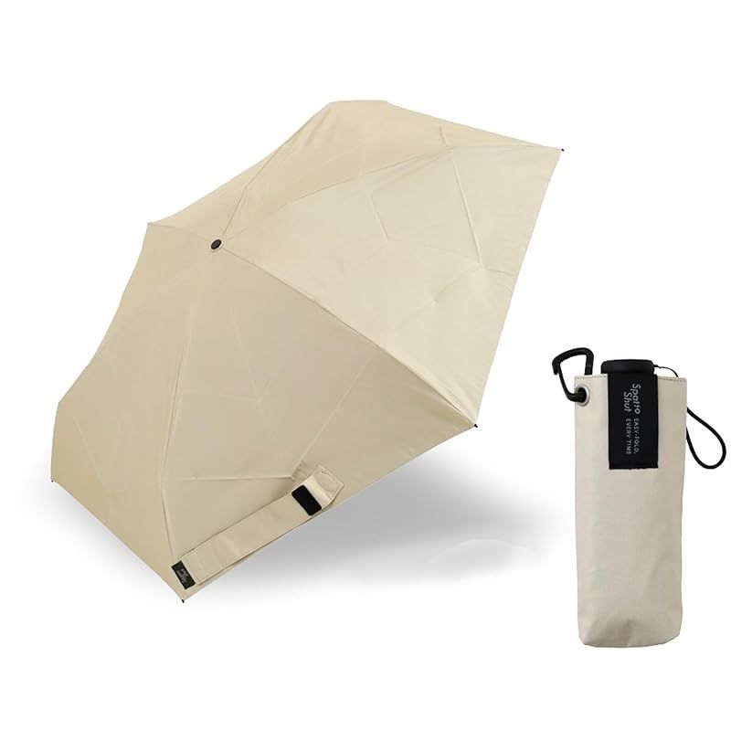 【新品】 小川(Ogawa) 日傘 約5秒でたためる 晴雨兼用コンパクト折りたたみ傘 レディース UVカット率99.9％以上 遮光率100% 完全遮光 遮熱加工 形状記憶加工 バターイエロー 直径cm 親骨50cm 簡単にたためる イージークローズ 傘が入れや