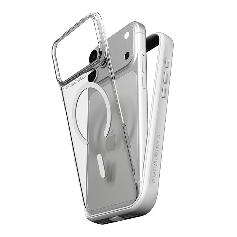 【新品】 RHINOSHIELD ライノシールド MagSafe対応 iPhone 17 Pro Max対応 スマホケース | Mod NX - 背面プレート付き2WAYバンパー保護ケース 磁力 軍規格の落下保護 耐衝撃 - ホワイト