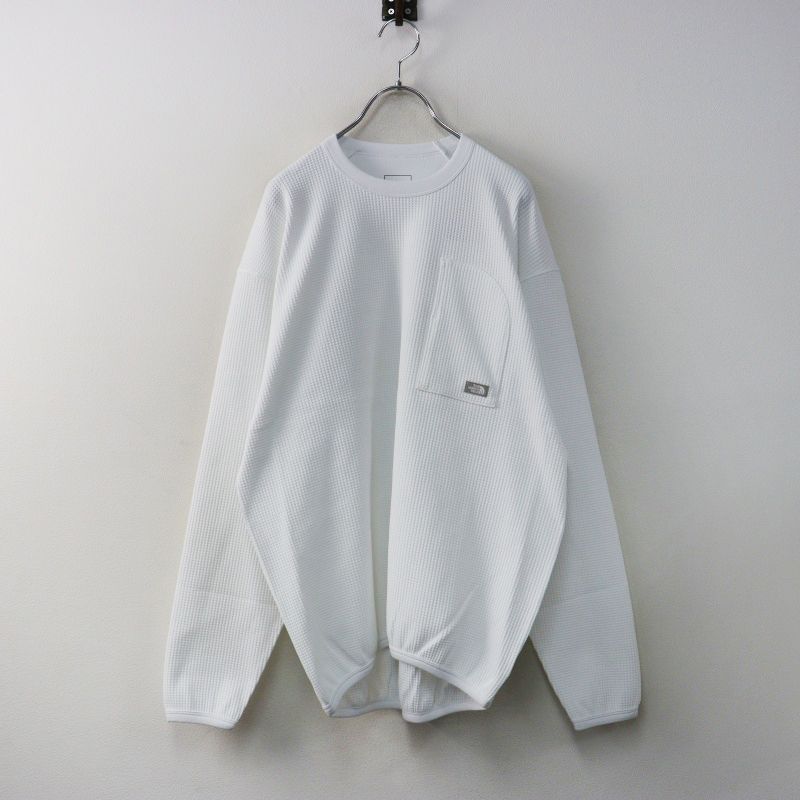未使用 ノースフェイス THE​ NORTH FACE NT62560 エンライドワッフルクルー S｜ホワイト プルオーバー【2400014966862】