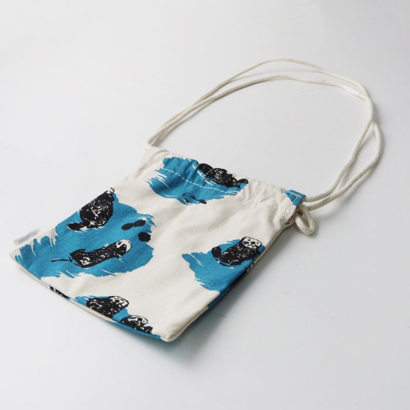 美品 テンベア TEMBEA RAKKO ラッコ柄 POCHETTE PRINT ｜ホワイト 