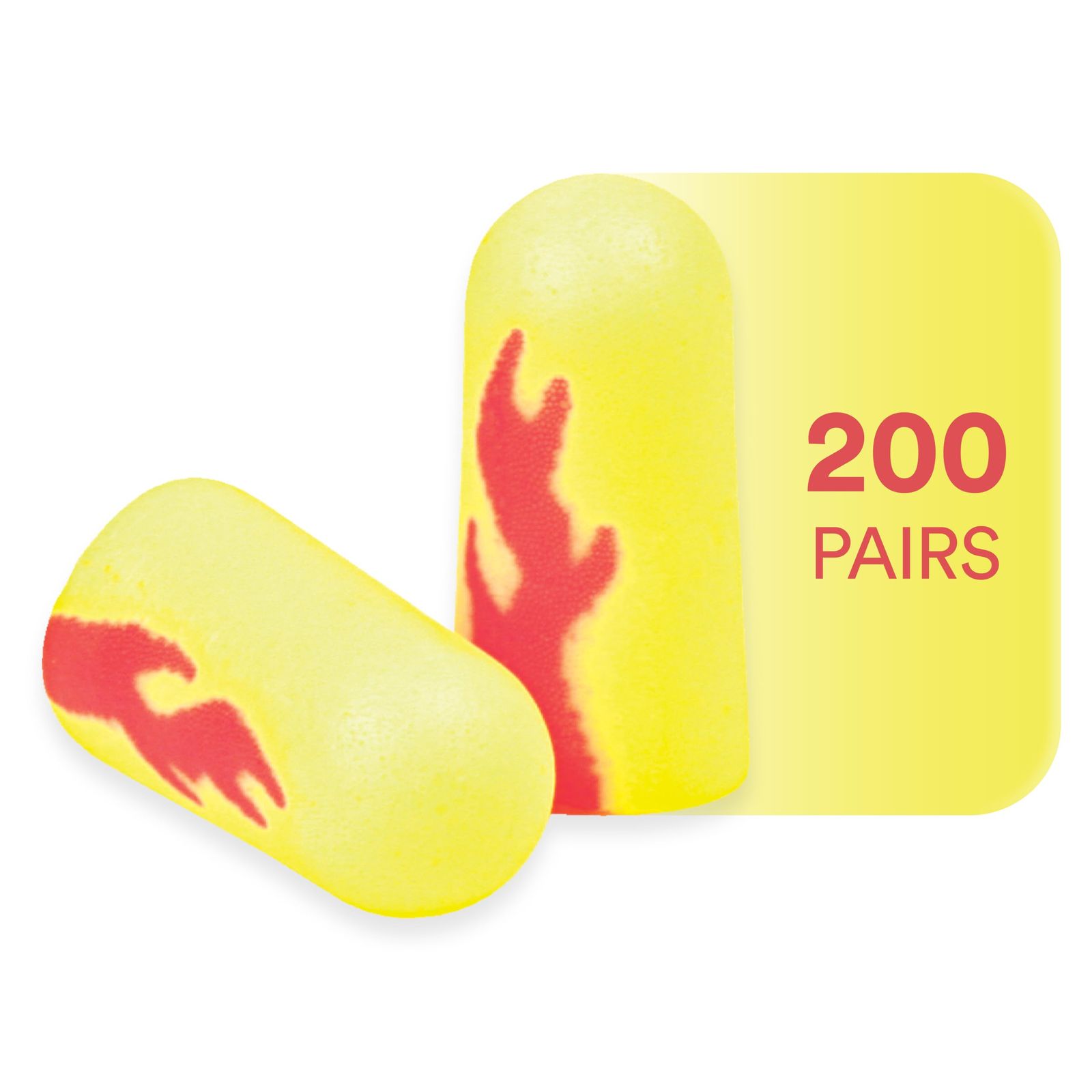 新品 3M E-A-Rsoft Yellow Neon Blasts Uncorded Earplugs Hearing Conservation 312-1252 in Poly Bag Regular Size 200-Count Box by 3M