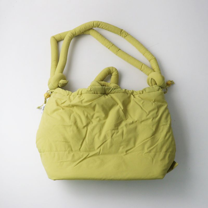 未使用 オレンド OLEND Ona Soft Bag＼ライム イエロー系 2way トート