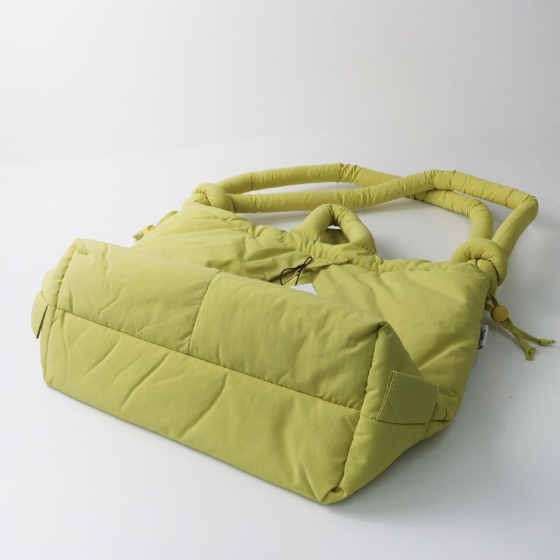 未使用 オレンド OLEND Ona Soft Bag＼ライム イエロー系 2way トート