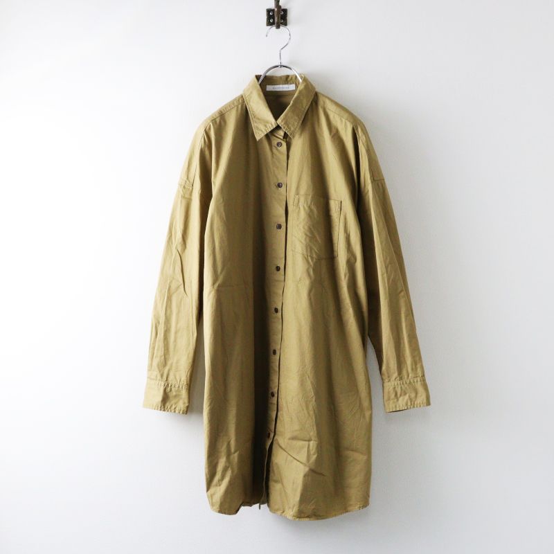 2025AW ミューズ ドゥーズィエムクラス MUSE de Deuxieme Classe コルピエロ Col Pierrot Shirts ワンピース ｜ベージュ【2400014975161】