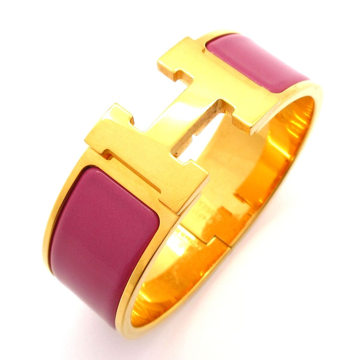 HERMES(エルメス) バングル クリック・クラックH ゴールド×パープル 
