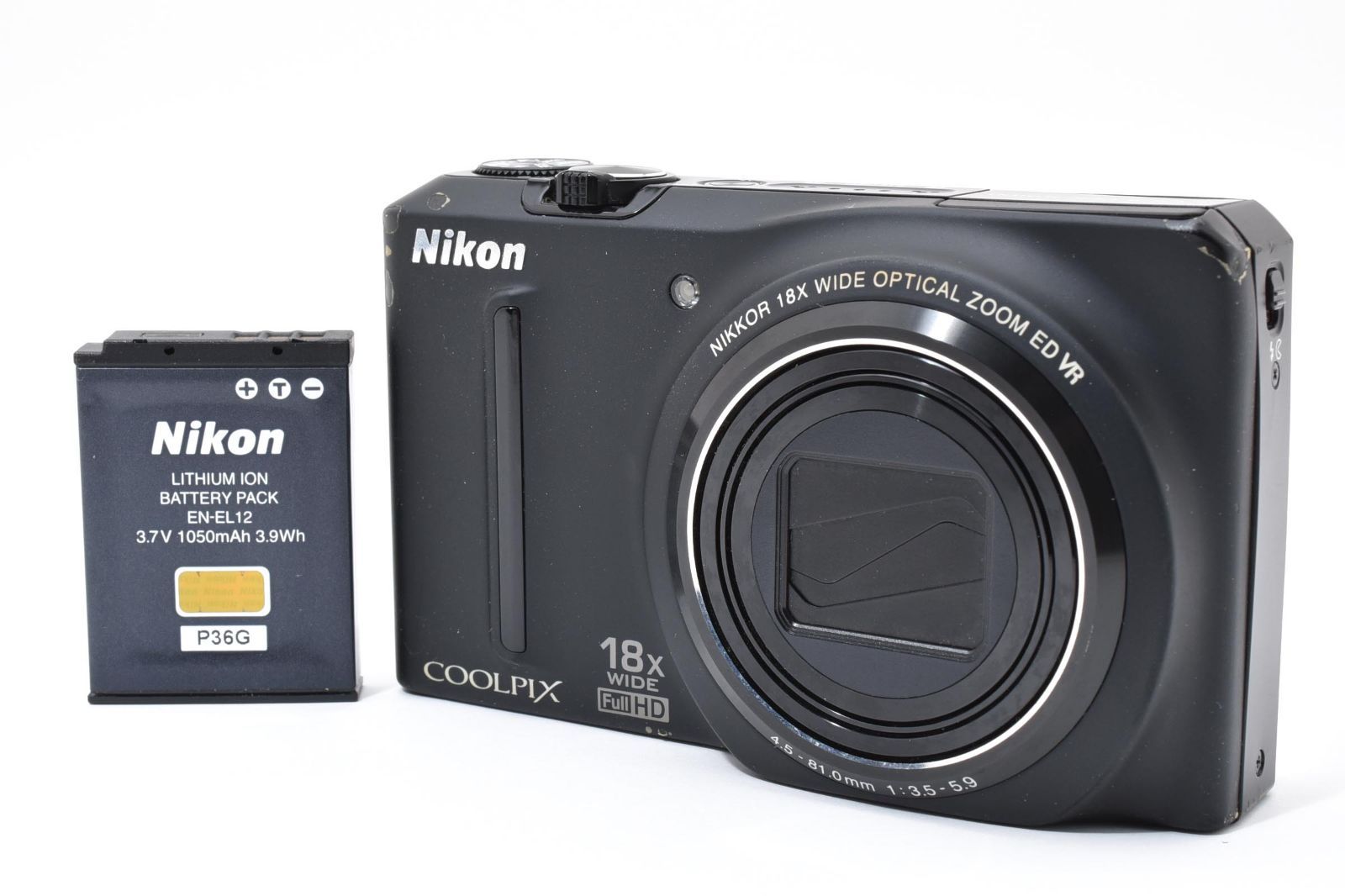 7004 【並品】 Nikon Coolpix S9100 Compact Digital Camera 動作確認済 ニコン コンパクトデジタルカメラ