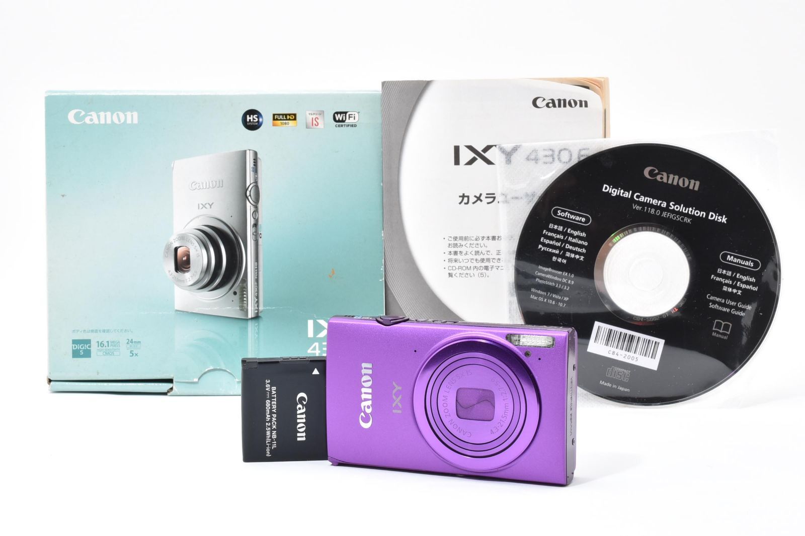 7012 【並品】 Canon Ixy 430F Compact Digital Camera 動作確認済 キャノン コンパクトデジタルカメラ