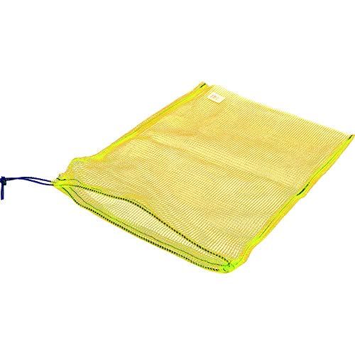 新品 TRUSCO(トラスコ) メッシュ袋 小 1枚入 39X55cm 目合4mm 黄色 MH-S-1-Y × 100枚【ケース販売】