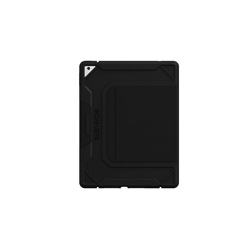 【新品】 Griffin (グリフィン) Survivor Rugged Folio for iPad (9th/8th/7th)用 フォリオアイパッドケース(Black)