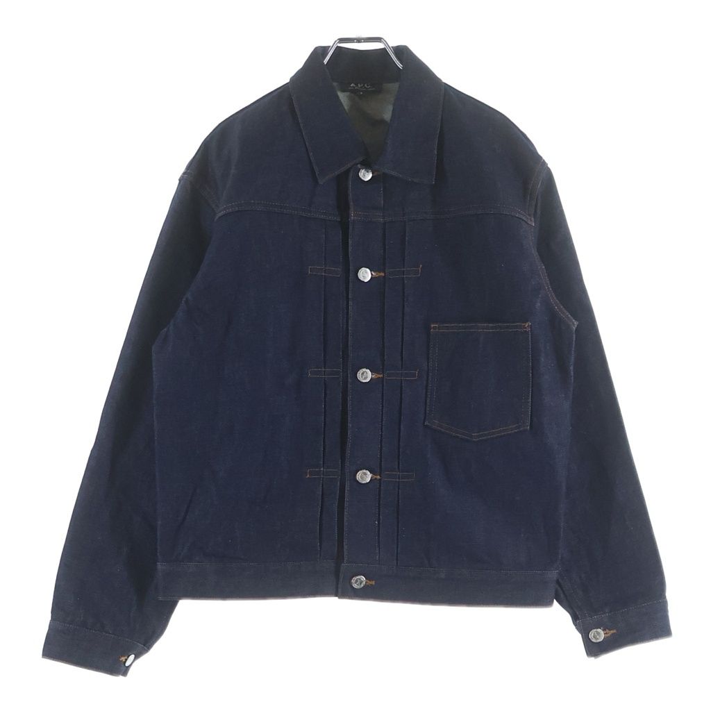 A.P.C (アーペーセー) DENIM BRUT VESTE JEAN JPS リジット 1stタイプ デニムトラッカージャケット インディゴ 25212-1-30301