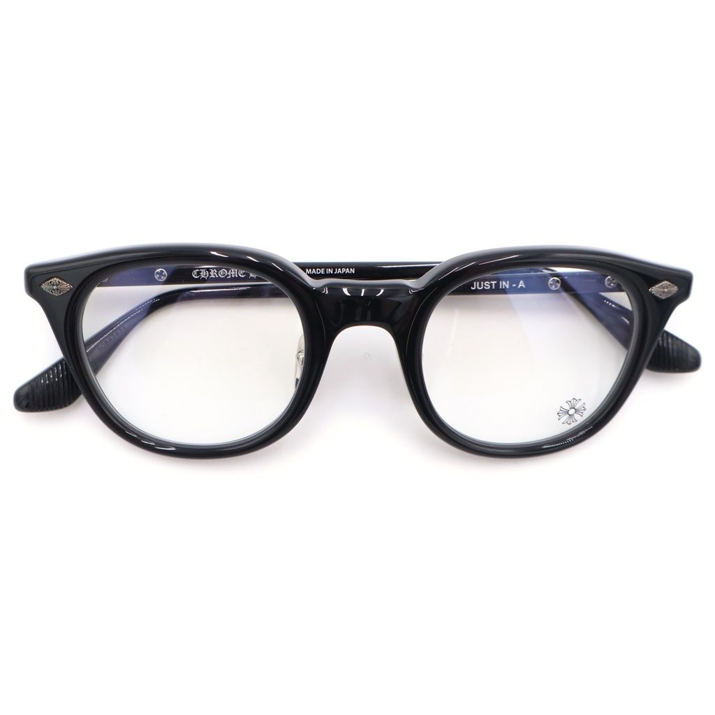 CHROME HEARTS (クロムハーツ) JUST IN-A アイウェア サングラス 眼鏡 48□24-149 ブラック/シルバー 95,288円