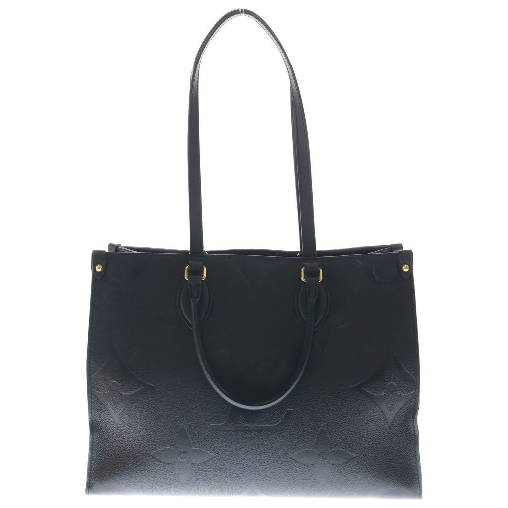 LOUIS VUITTON (ルイヴィトン) モノグラム・アンプラント オンザゴーMM ハンドバッグ ブラック ノワール レザー M45595 ゴールド金具