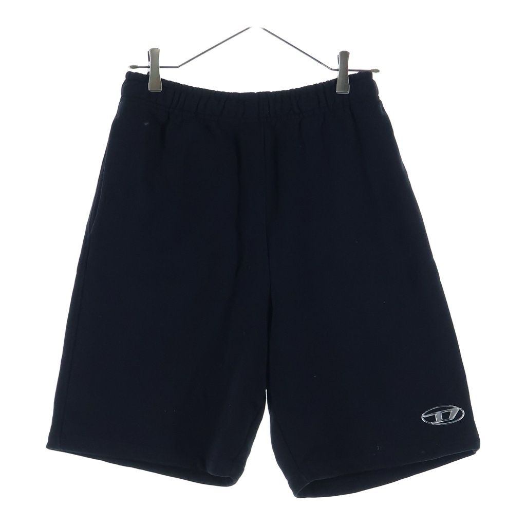 DIESEL (ディーゼル) 25SS Dロゴ スウェット ハーフパンツ A10996 0BMBJ ブラック
