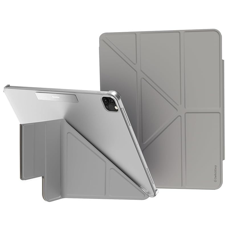 【新品】 【SwitchEasy】 iPad Air 13インチ iPad Pro 12.9 対応 ケース 手帳型 レザー 背面 クリア 5WAY スタンド 保護 カバー ペン収納 可能 [ iPad Air 13 iPad Pro 12.9 アイパッド プロ