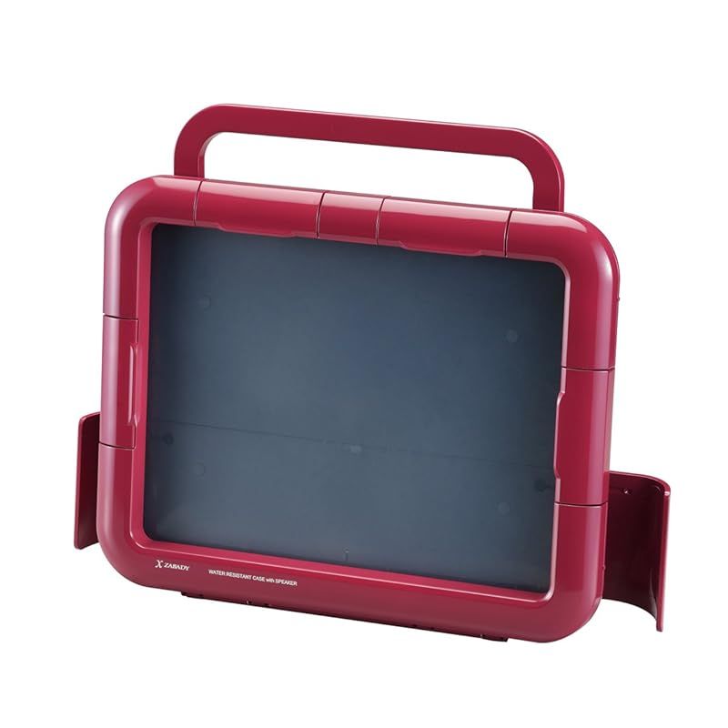 【新品】 Twinbird 防水ケーススピーカー ボルドーレッド AV-J123R