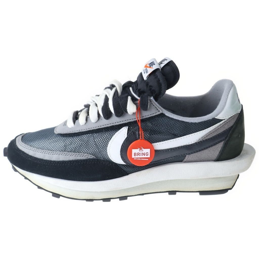 NIKE (ナイキ) ×SACAI LDWAFFLE BV0073-001 サカイ エルディーワッフル ローカットスニーカー US10/28.0cm ブラック/ホワイト