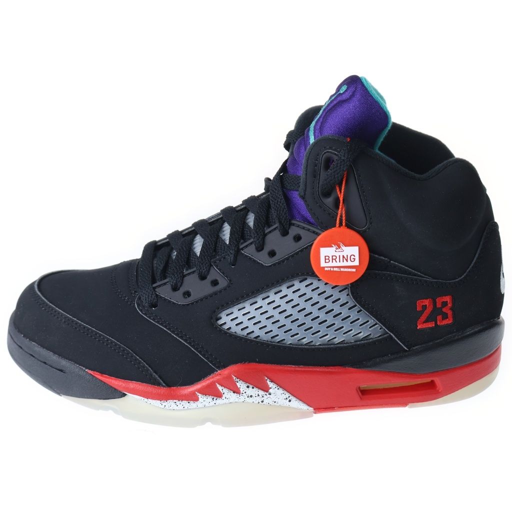 NIKE (ナイキ) Air Jordan 5 Retro Top3 エアジョーダン5 レトロ トップ3 ハイカットスニーカー ブラック US9/27cm CZ1786‐001