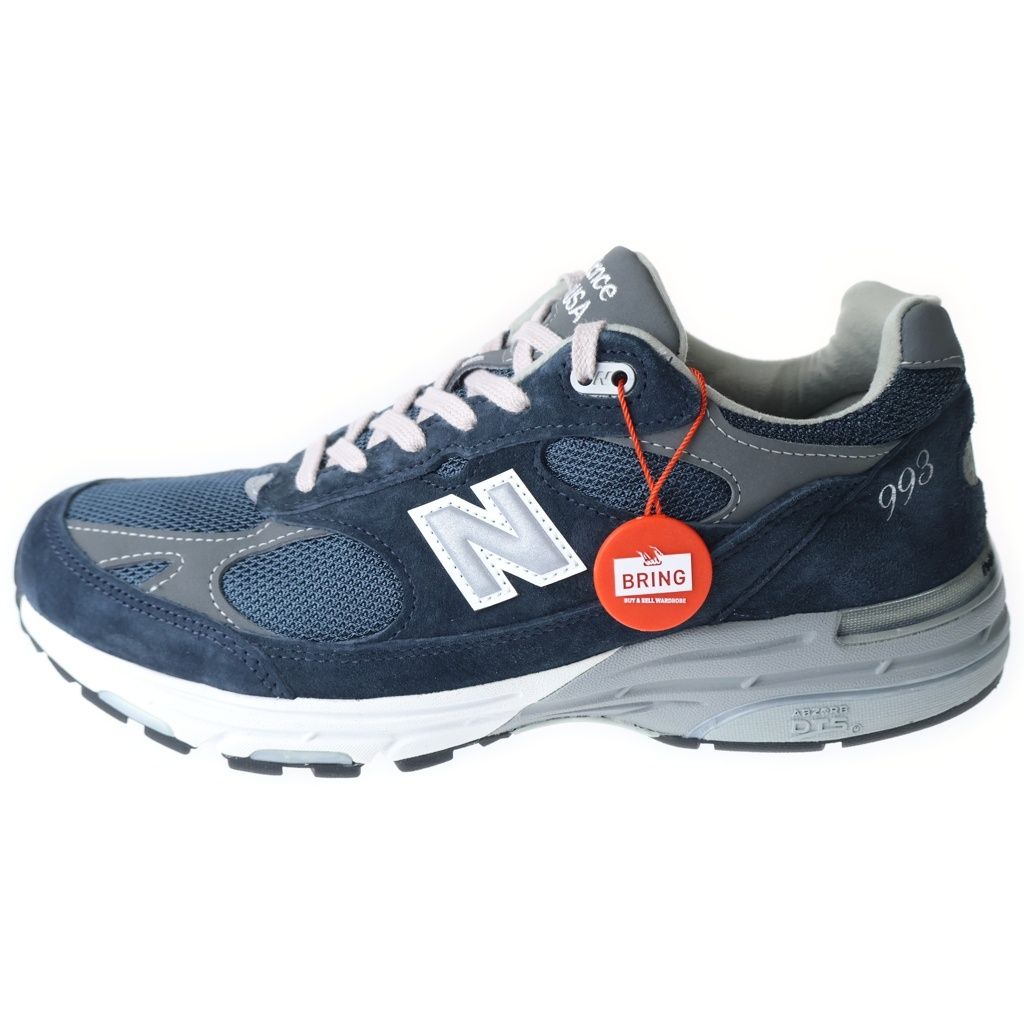 New Balance (ニューバランス) MR993NV スエードメッシュ ローカットスニーカー ネイビー US9/27.0cm