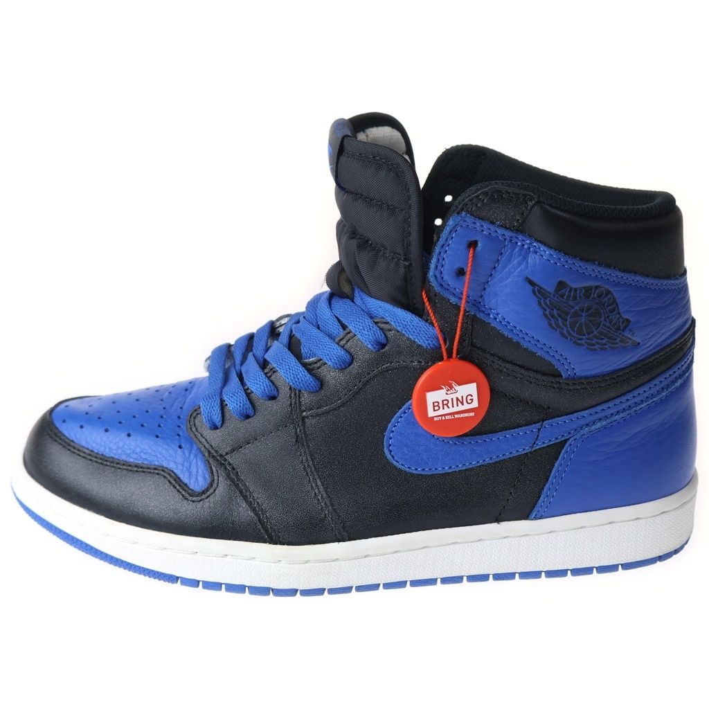 NIKE (ナイキ) AIR JORDAN 1 RETRO HIGH OG ROYAL 555088-007 エアジョーダン1レトロハイオージーロイヤル ハイカットスニーカー US9.5/27.5cm ブラック/ブルー