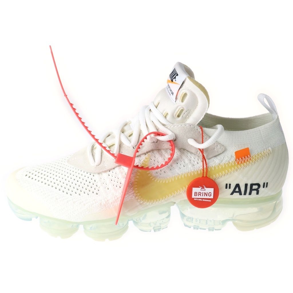 NIKE (ナイキ) ×OFF-WHITE THE 10 AIR VAPORMAX FK オフホワイト ザテン エアヴェイパーマックス フライニット ローカットスニーカー ホワイト US9.5/27.5cm AA3831-100
