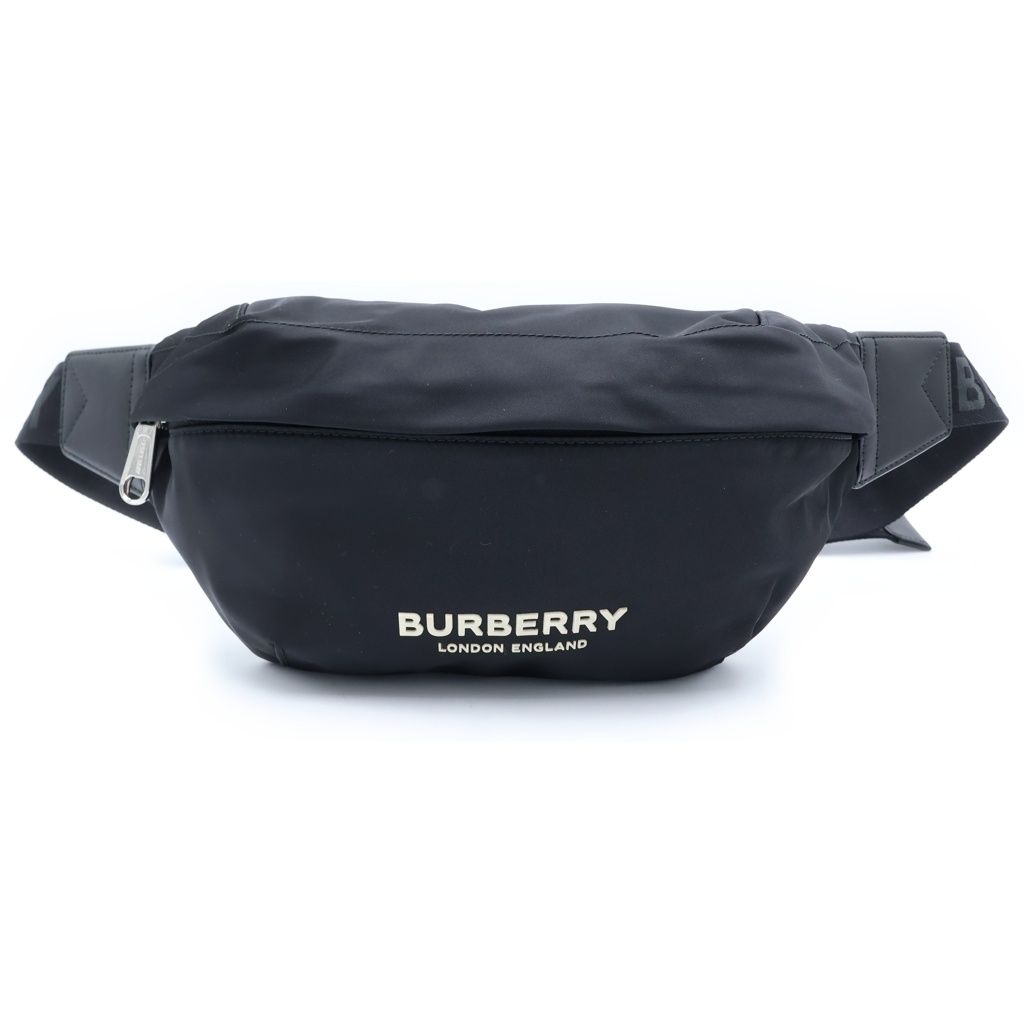 BURBERRY (バーバリー) ソニー ウエストバッグ ボディバッグ ショルダーバッグ ブラック ナイロン シルバー金具