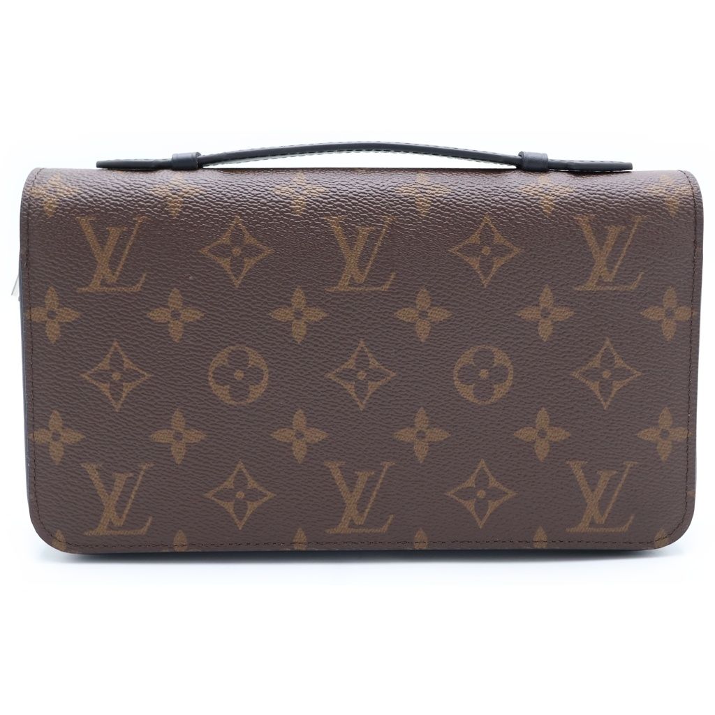 LOUIS VUITTON (ルイヴィトン) モノグラムマカサー ジッピーXL ロングウォレット 財布 カードケース ブラウン レザー×PVC M61506 ゴールド金具 62,255円