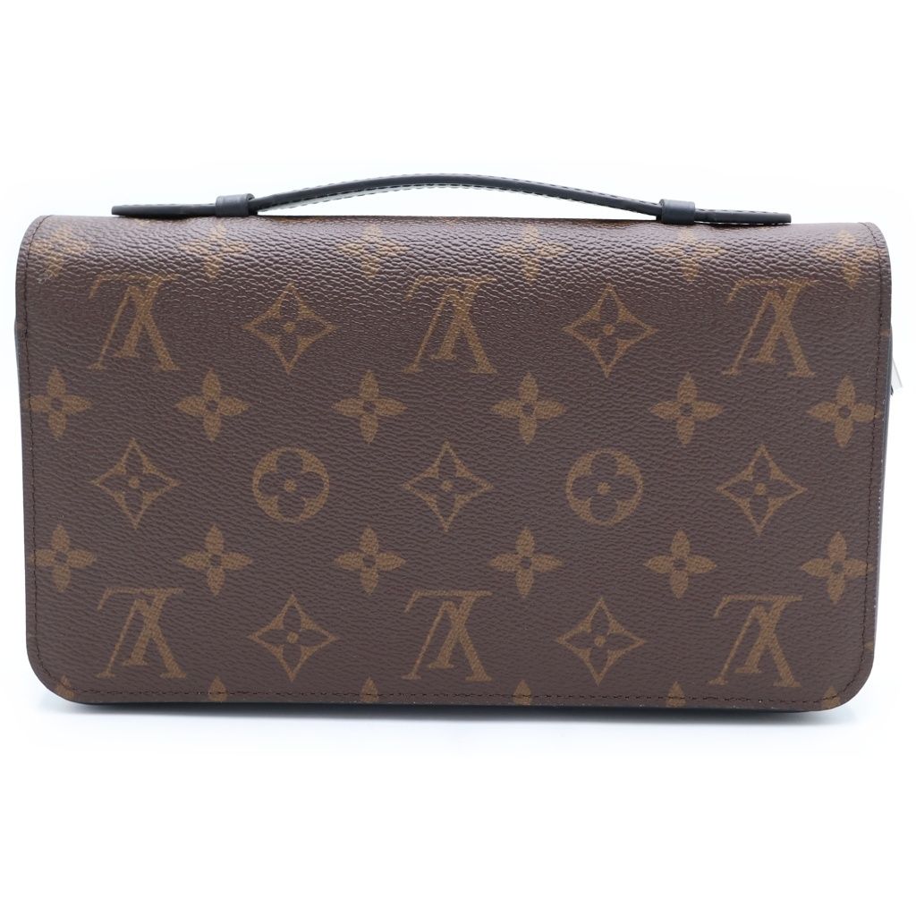 【新品に近い】ルイヴィトン モノグラム ジッピーXL マカサー 長財布 ブラウン LOUIS VUITTON (ルイヴィトン) モノグラムマカサー ジッピーXL ロング