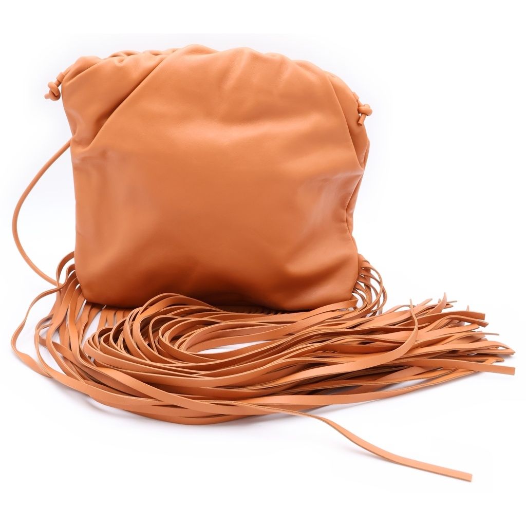BOTTEGA VENETA (ボッテガヴェネタ) ザフリンジ ショルダー レザーバッグ ブラウン 630363