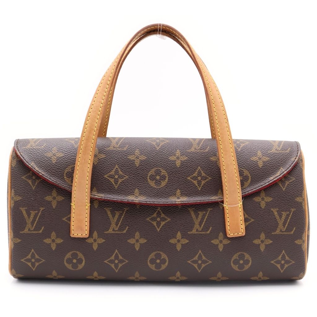 LOUIS VUITTON (ルイヴィトン) モノグラム ソナチネ ハンドバッグ ブラウン レザー×PVC M51902 ゴールド金具