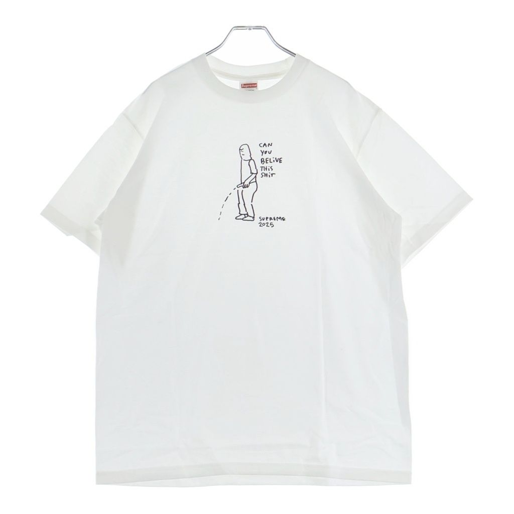 SUPREME (シュプリーム) 25SS Piss Tee Mark Gonzales マークゴンザレス デザイン ピス クルーネック 半袖Tシャツ ホワイト