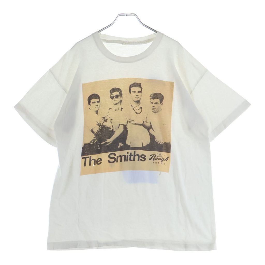 VINTAGE (ヴィンテージ) 90S VINTAGE THE SMITHS ROUGH TRADE ヴィンテージ ザ スミス ラフ トレード 両面プリント 半袖Tシャツカットソー ホワイト