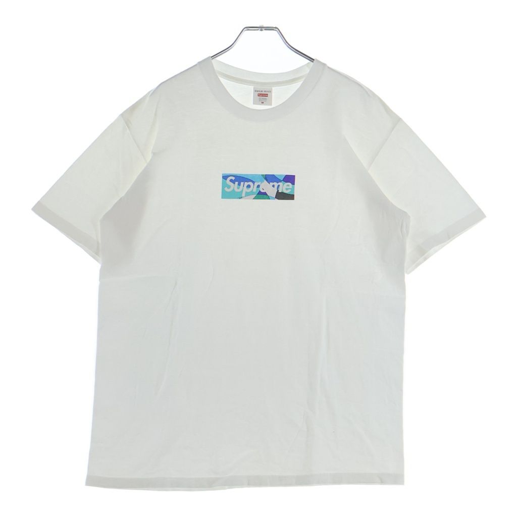 SUPREME (シュプリーム) 21SS ×Emilio Pucci Box Logo Tee エミリオプッチ ボックスロゴ クルーネック半袖Tシャツ カットソー ホワイト