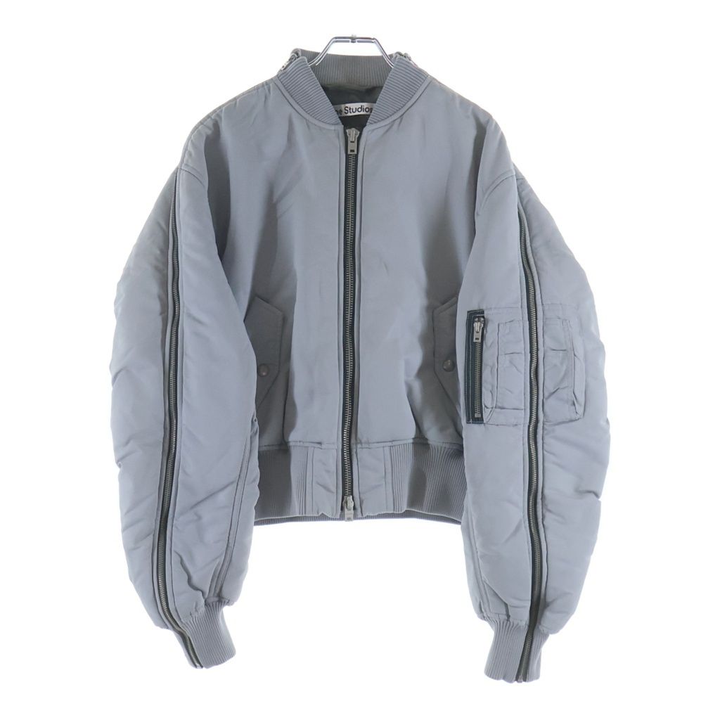 Acne Studios (アクネ ストゥディオズ) 23AW BONBER JACKET ジップアップ ボンバージャケット グレー FN-WN-OUTW000883