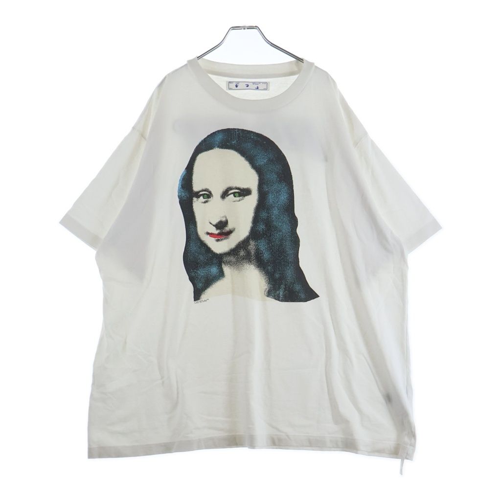 OFF-WHITE (オフホワイト) 20AW Mona Lisa T-Shirt モナリザ グラフィックプリント 半袖Tシャツ ホワイト OMAA038E20JER010 15,006円