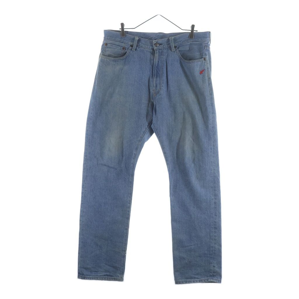A BATHING APE (アベイシングエイプ) Blue Champion Regular Fit Jeans バッグワッペンデザイン デニム パンツ インディゴ 001DPK221002F 17,139円