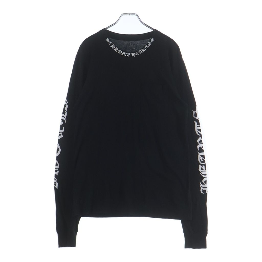 CHROME HEARTS (クロムハーツ) CH LS NECK LOGO ネックロゴプリント 袖 