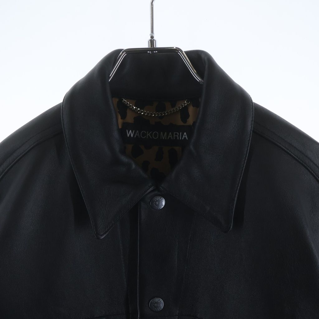 WACKO MARIA (ワコマリア) LEATHER TRUCKER JACKET レザートラッカー