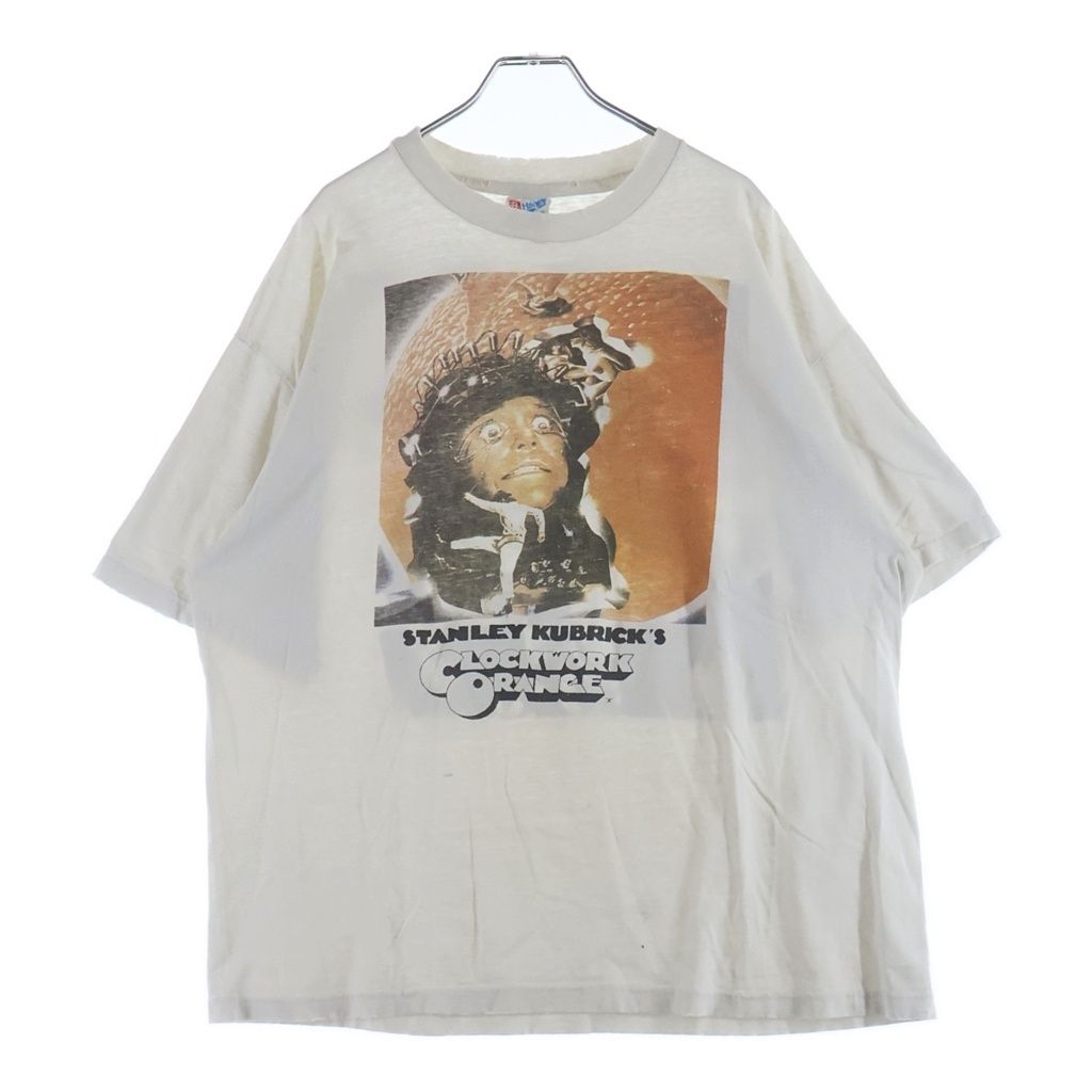 VINTAGE (ヴィンテージ) 90S VINTAGE Clockwork Orange Stanley Kubrick T-Shirt 時計仕掛けのオレンジ 両面 フォトプリント半袖Tシャツカットソーホワイト
